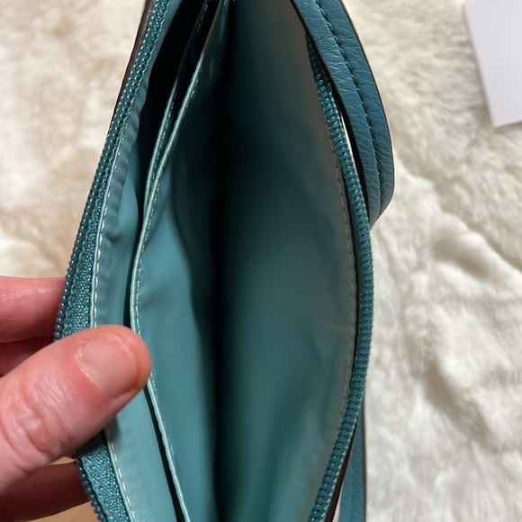 Coach Wristlet with Blue Trim - Picture 5 of 11